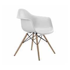 GENERICO - Pack 4 Sillas Butaca Estilo Eames Blancas