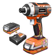 FLOWMAK - Atornillador Impacto 1/4 18v Con Batería, Marca