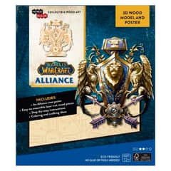 RETAILEXPRESS - World Of Warcraft Alliance Modelo Armable En Madera
