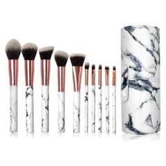 BJ HOGAR - Set 10 Brochas Pinceles Cepillos Tubo