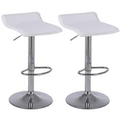 NOVAHUS - Pack de 2 Pisos de Bar Ajustables Blanco