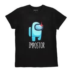 AMONG US - Polera Hombre Impostor Negro
