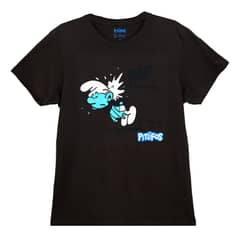 PITUFOS - POLERA PITUFO HOMBRE GRIS ACERO