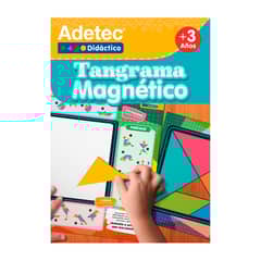 ADETEC - Juguete Didactco Tangrama Láminas Magnéticas Juega Y Aprende
