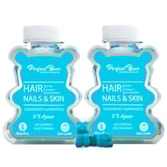 Perfect Bear - Biotina Vitaminas Para Cabello, Uñas Y Piel Gomitas X 2 meses