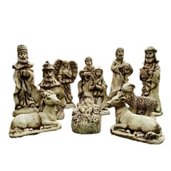 SAT NAM INSPIRES - Pesebre 11 Piezas 10 a 26 cm la pieza mas alta
