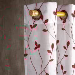 MASEL - Set Velo Teresita Bordado Rojo 140 X 225 Cm