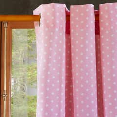 MASEL - Cortina Lona Estrellitas Mini Rosado 140 X 225