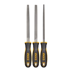 INGCO - Set Limas Industrial Para Metal 3 Piezas 200Mm/8" Hktfs1308