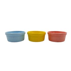 MOGA - Set Pocillos Cuencos Bowl Ceramica 3 Pzas Salsero