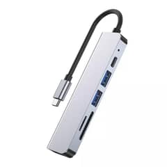 ACTUAL - Hub Tipo C 6 en 1 Hdmi 4k Sd Pd Compatible Mac y Windows