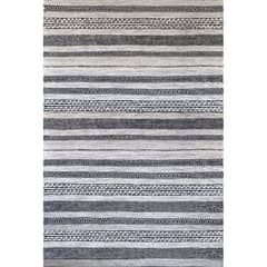 BAZHARS - Alfombra 190X290 cm Am Bol 101 Grey Black