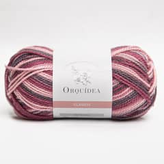 GENERICO - Lana Clasico Estampado Orquidea 100grs. - Vino 616