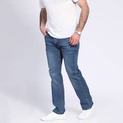 POTROS - Jeans Linea Spandex Regulart Fit Negro