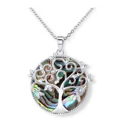 ARANY JOYAS - Collar Plata Árbol De La Vida Con Madre Perla