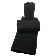 TEKA - Set 3 toallas de Rostro Escala Negro 40x65 cm - 28O G/M2 -