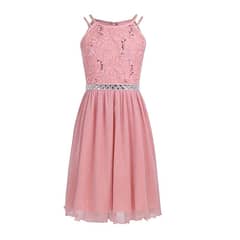 BAZAR AMANDA - Vestido Sabrina Rosa Fiesta Niña