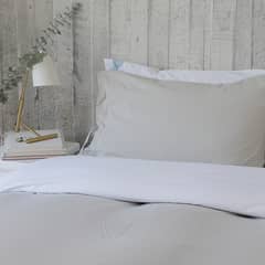 CASA ALVARINHO - Cubreplumón Algodón 1,5 Plaza Gris Claro Stonewash