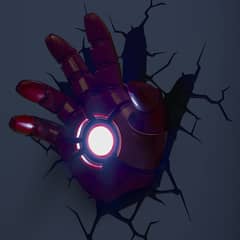 3D LIGHT FX - Lámpara Mural 3D Mano de Ironman