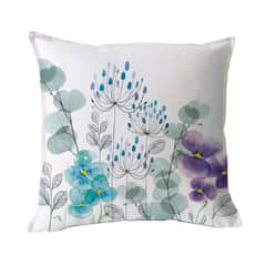 MARGARITA SCHEEL BY CASA ALVARINHO - FUNDA COJÍN ALGODÓN JARDÍN DE FLORES PENSAMIENTO 45X45