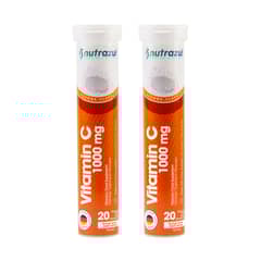 NUTRAZUL - Vitamina C 1.000 Mg.-Pack 2 unidades.