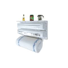 ESHOPANGIE - Porta Rollo Toalla Nova Triple Dispensador Cocina Alusa Film