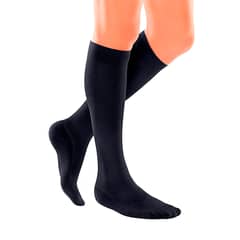 MEDISHOP - Calcetines de compresión de hombre, para viaje-Negro-Talla L-Medi