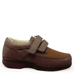 SANNABEM - Zapato P/Diabetico C/Cierre Velcro Marron Talla 42-Blunding