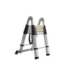 QRUBBER - Escalera Aluminio Telescópica Multiuso 4,4 Mts.
