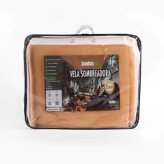 SOMBRATEC - Vela sombra sombreadora triangular 3x3x3 m beige