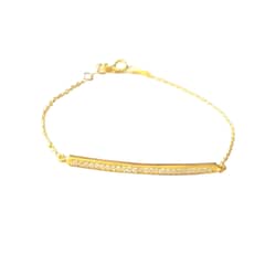 BY TURQUIA - Pulsera Bar Dorada Plata By Turquía
