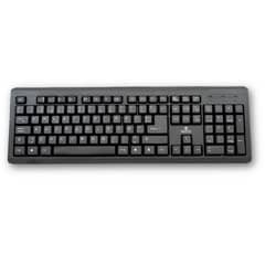 ULTRA - Teclado USB Multiplataformas Teclas Planas K100U - Negro
