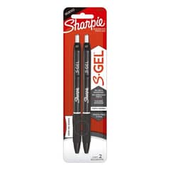 SHARPIE - 2 Lapices Gel Color Negro Punta 0.7Mm Lapiz