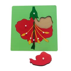 SEIGARD - Puzle Encaje Montessori diseño flor MS20011 Multicolor
