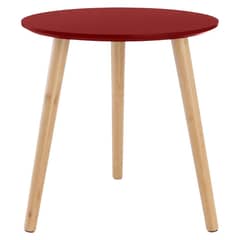 URBAN PRODUCTS - MESA LATERAL AUXILIAR MADERA ROJA 40X40CM