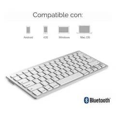 WEIBO - Teclado Bluetooth Wb-8022 Ultradelgado