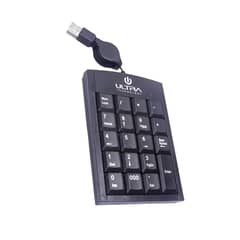 ULTRA - Teclado Numérico USB con Teclas Planas K200U - Negro