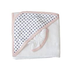 BB MIO - TOALLA TALLA UNICA CON ESTAMPADO DE CORAZONES AZULES