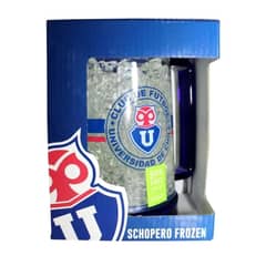 U DE CHILE - Vaso Cervecero Shopero Gel para Enfriar 600ml