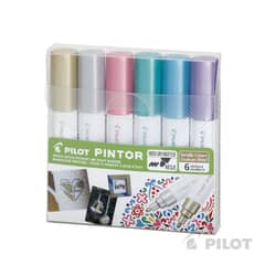 PILOT - PINTOR SET COLORES METALIZADOS PUNTA MEDIA