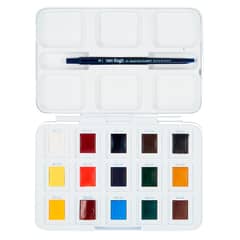 VAN GOGH - Acuarela en Pastillas Set 12+3 Colores Extra