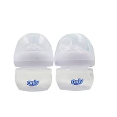 ONLY BABY - Set de 2 Mamaderas para Bebé Blanco