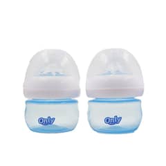ONLY BABY - Set de 2 Mamaderas para Bebé Azul