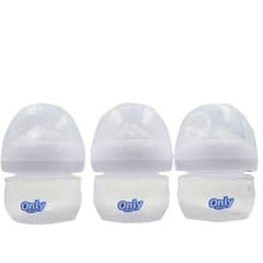 ONLY BABY - Set de 3 Mamaderas para Bebé Blanco