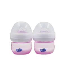 ONLY BABY - Set de 2 Mamaderas para Bebé Rosado