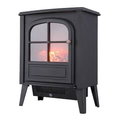 ARTIHOGAR - Chimenea Eléctrica Vintage Regulable Efecto Llama Real