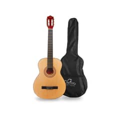 SEVILLANA - Guitarra Natural 30 Pulgadas Para Niños Con Funda.