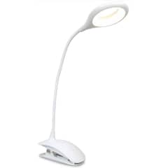DOMA - Lampara Clip Inalambrica USB 3 Modos LED 7000K Blanco