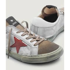 ALMABAR - Zapatilla urbana mujer Rossati blanco rojo