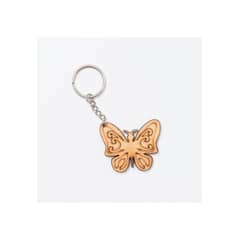 RUNN - Pack de 12 Llaveros Madera Artesanal Diseño Mariposa